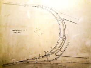 Bauplan 1906 für die Ausweichstelle