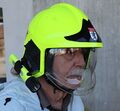 Feuerwehrhelm mit Zubehör