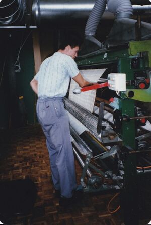Scherlerei Tanner Schermaschine von Walter Spengler Speicher in Aktion.jpg