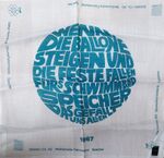 Tüchleinwurf vom Fesselballon